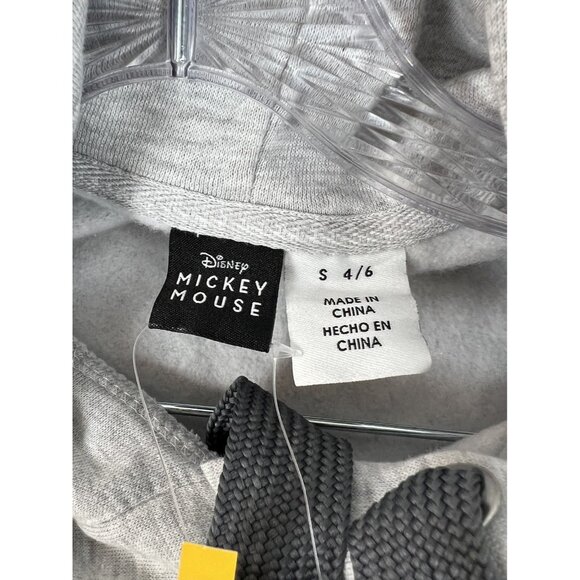 Disney Mickey Women’s Gray Hoodie Sweatshirt Dress Size Small (4/6) - Picture 10 of 15
